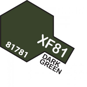 Tamiya Acrylic Mini Xf-81 Dark Green 2 (RAF)