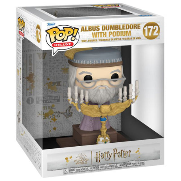 Harry Potter and the Prisoner of Azkaban - Albus Dumbledore with Podium Pop! Deluxe