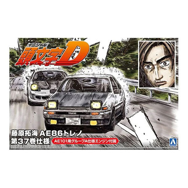 Initial D 1/24 Takumi Fujiwara 1986 Trueno Comics Vol.37 Version Toyota Model Kit