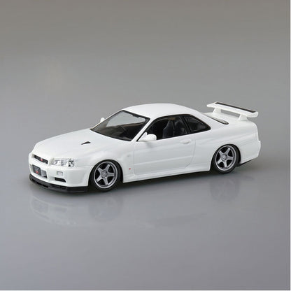 The Snap Kit 1/32 Nissan R34 Skyline GT-R Custom Wheel (White Pearl) Model Kit