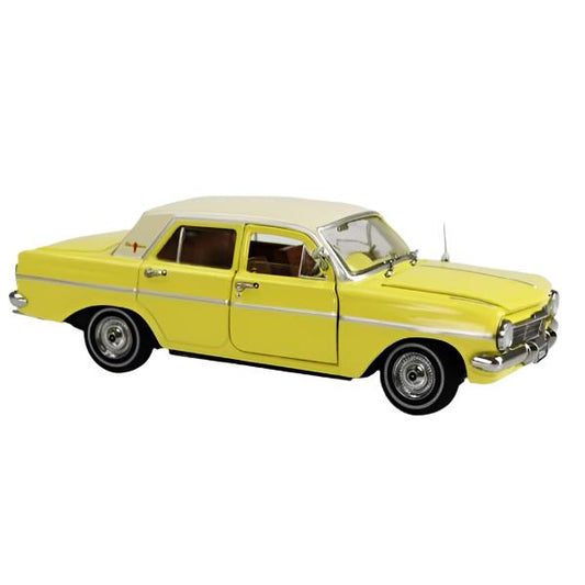 1:32 2-Tone Yellow/White EH Holden Sedan Premier Street Full Detailed Opening Front Doors, Bonnet & Boot