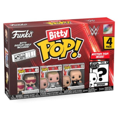 WWE - Bret Hart Bitty Pop! 4-Pack