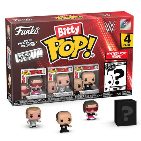 WWE - Bret Hart Bitty Pop! 4-Pack