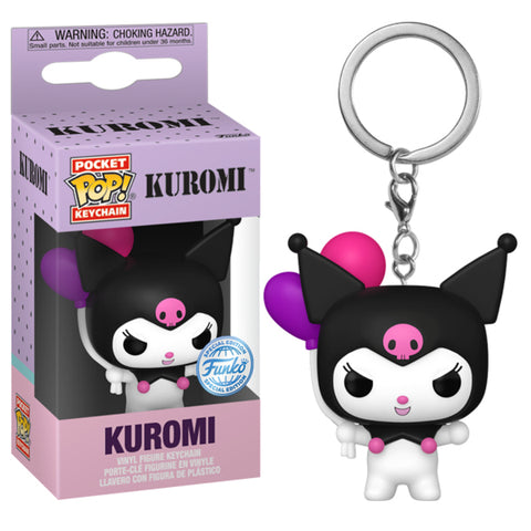 Image of Hello Kitty - Kuromi (Balloons) US Exclusive Pocket Pop! Keychain