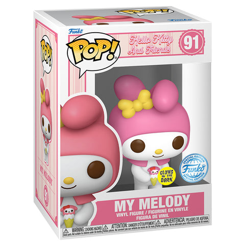 Image of Hello Kitty - My Melody Glow in the Dark US Exclusive Pop! Vinyl