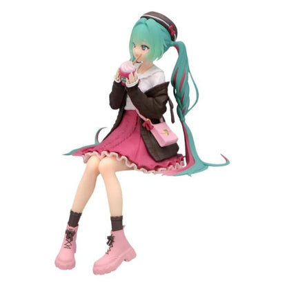 Hatsune Miku Noodle Stopper Figure Autumn Date Pink Color Version