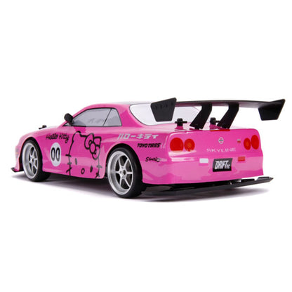 Hello Kitty - 2002 Nissan Skyline GT-R (BNR34) 1:10 Scale Remote Control Car