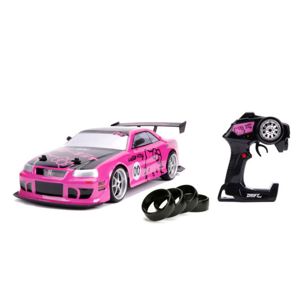 Hello Kitty - 2002 Nissan Skyline GT-R (BNR34) 1:10 Scale Remote Control Car