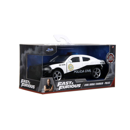 Fast & Furious 5 - 2006 Dodge Charger Police Car 1:32 Scale Hollywood Rides Diecast Vehicle