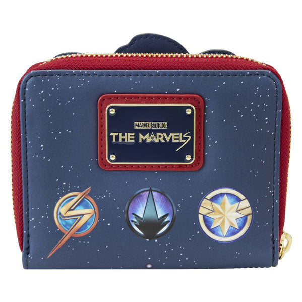 Loungefly - The Marvels (2023) - Group Symbol Glow Zip Around Wallet