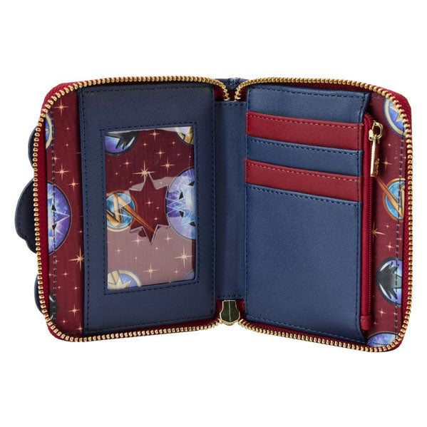 Loungefly - The Marvels (2023) - Group Symbol Glow Zip Around Wallet