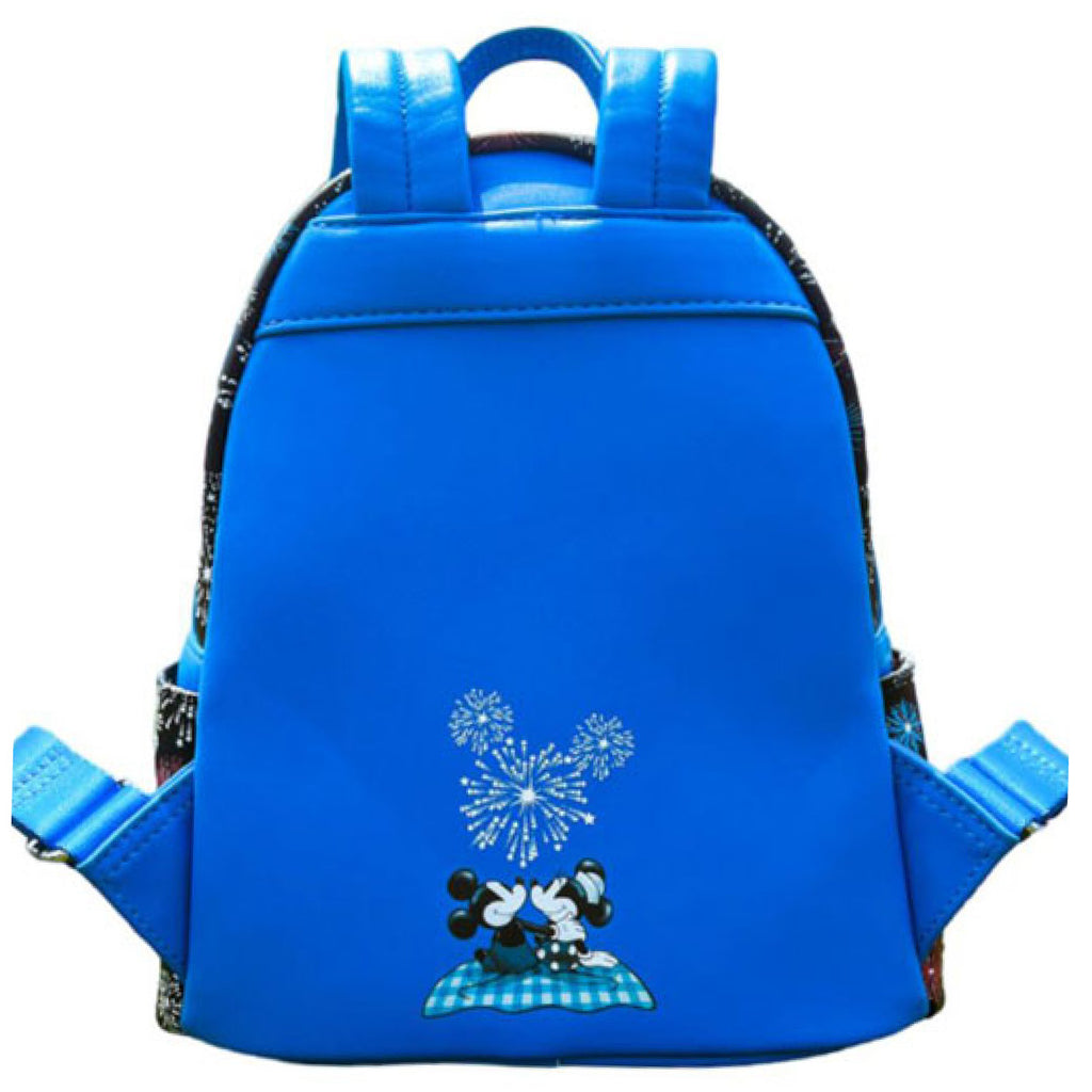 Loungefly Disney Mickey Mouse Fireworks Summertime Picnic Mini Backpack Exclusive