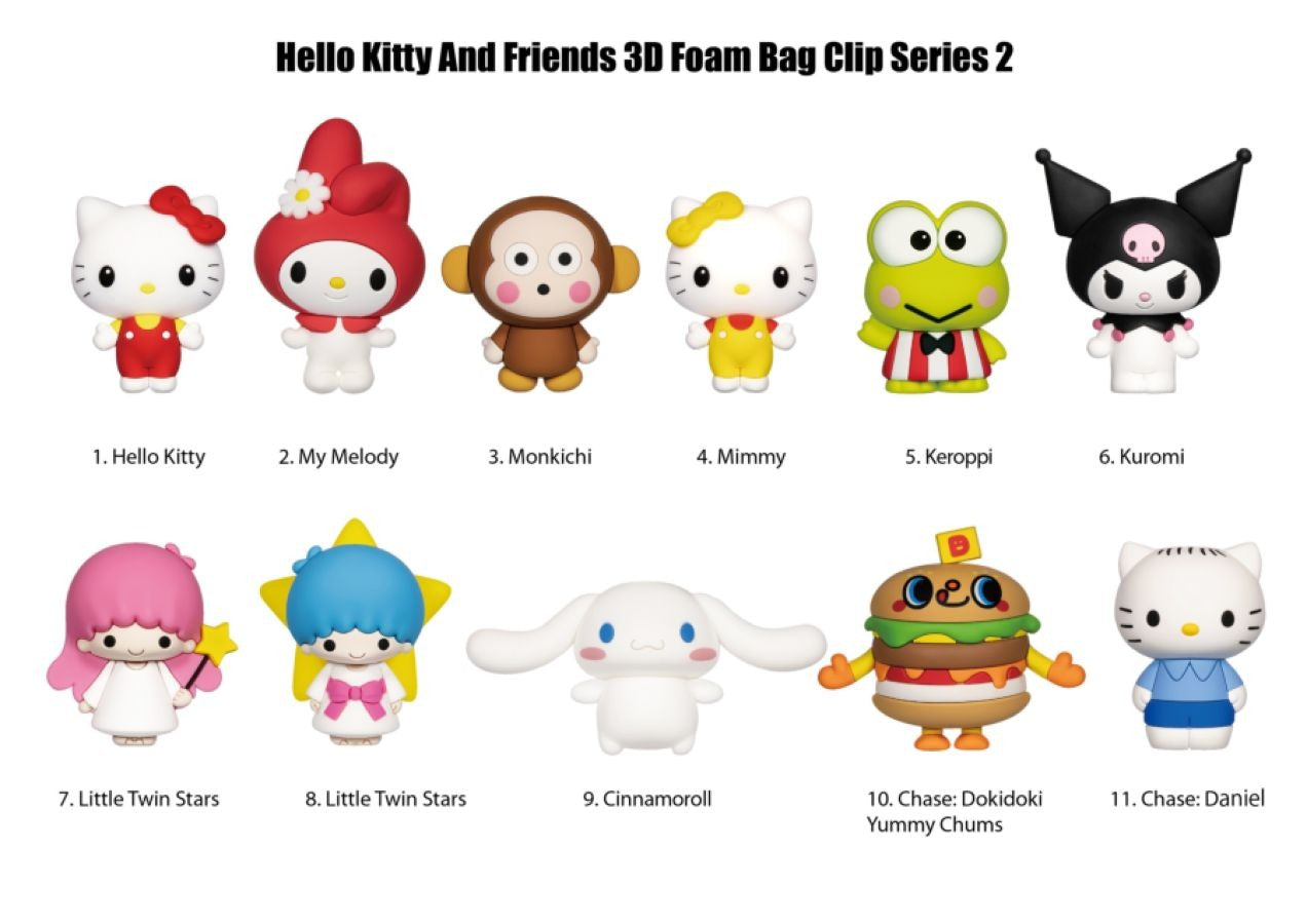 Hello Kitty - 3D Foam Bag Clips S2 Blind Bag