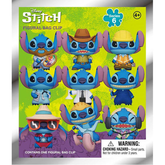 Lilo & Stitch - 3D Foam Bag Clips S6 Blind Bag (1 unit)