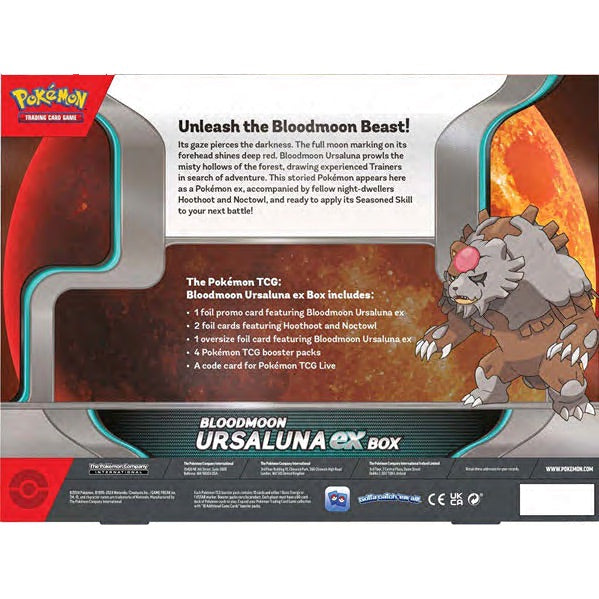 POKEMON TCG Bloodmoon Ursaluna ex Box