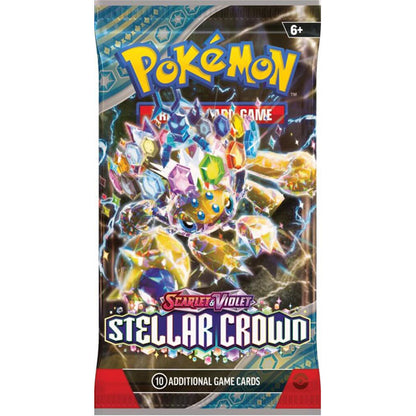 POKEMON TCG Scarlet & Violet 7 Stellar Crown Boosters x 4 (Art Set)