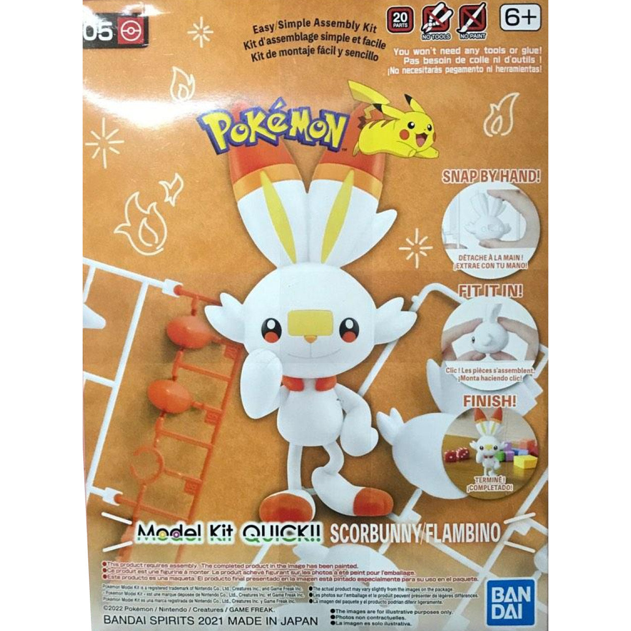 Pokemon Model Kit Quick!! 05 Scorbunny