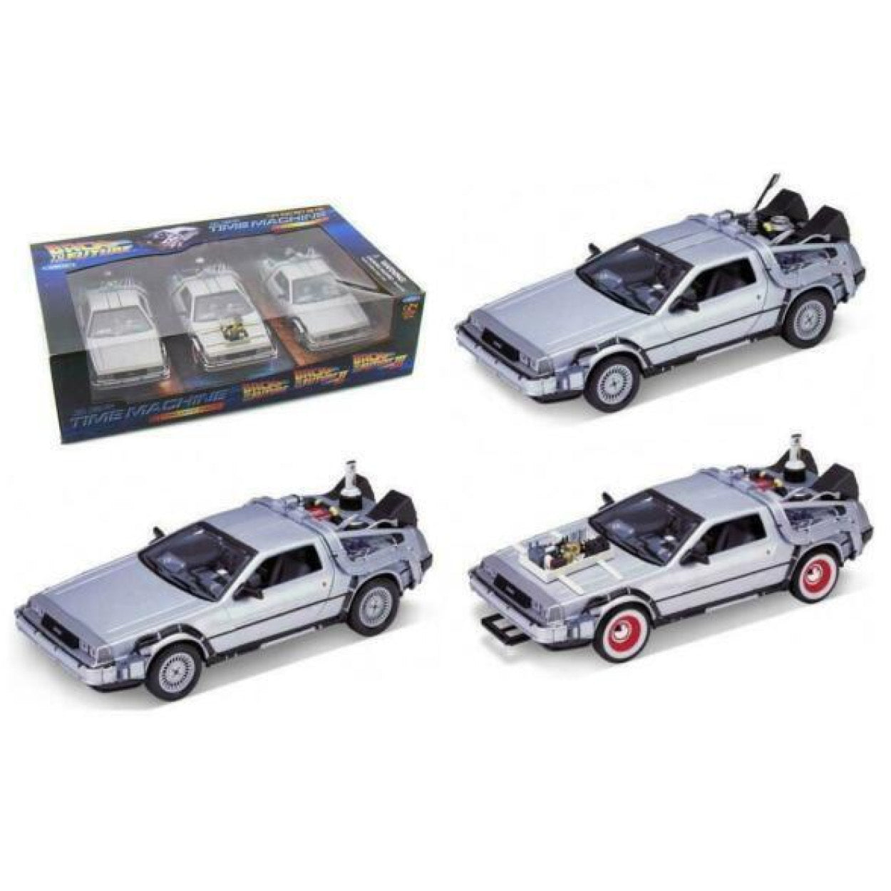 Back to the Future - DeLorean 1:24 Trilogy Gift (Set of 3)