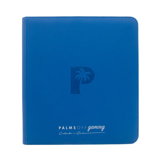 Palms Off Collectors Series 12 Pocket Zip Trading Card Binder - BLUE