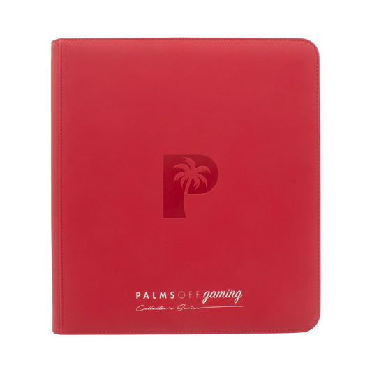 Palms Off Collectors Series 12 Pocket Zip Trading Card Binder - RED