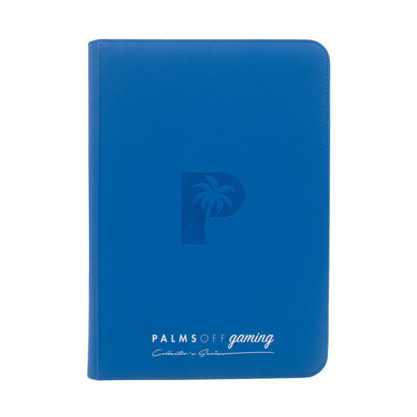 Palms Off Collectors Series 9 Pocket Zip Trading Card Binder - BLUE