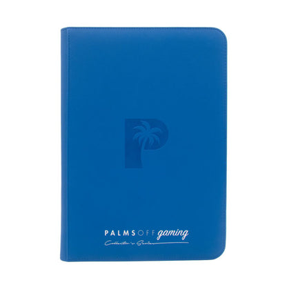 Palms Off Collectors Series 9 Pocket Zip Trading Card Binder - BLUE