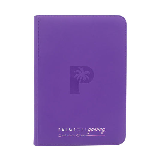 Palms Off Collectors Series 9 Pocket Zip Trading Card Binder - PURPLE