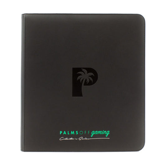 Palms Off Collectors Series 12 Pocket Zip Trading Card Binder - BLACK