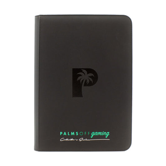 Palms Off Collectors Series 9 Pocket Zip Trading Card Binder - BLACK