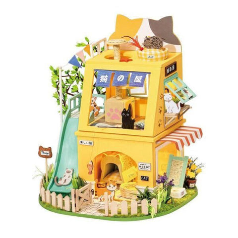 Image of Robotime DIY Mini House Cat House