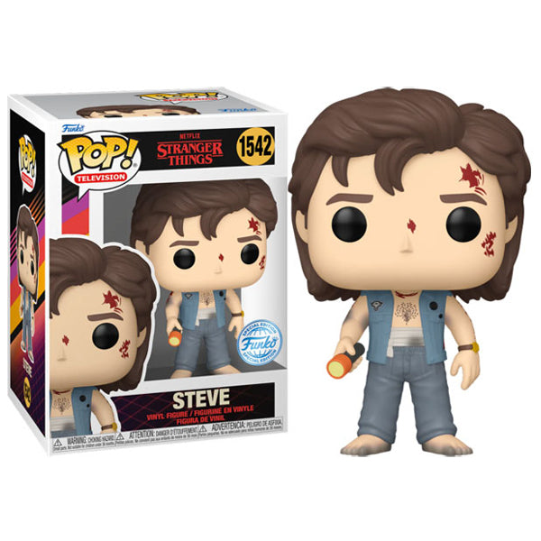 Stranger Things - Steve (Battle Damage) US Exclusive Pop! Vinyl