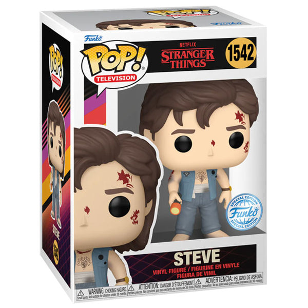 Stranger Things - Steve (Battle Damage) US Exclusive Pop! Vinyl