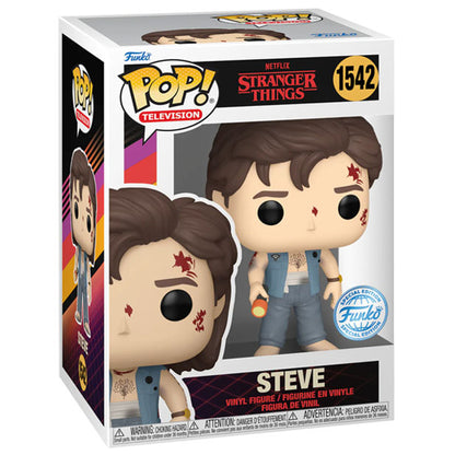 Stranger Things - Steve (Battle Damage) US Exclusive Pop! Vinyl