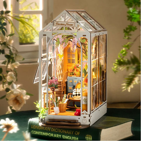 Image of Robotime DIY Book Nook Kit Garden House