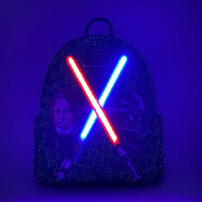 Loungefly - Star Wars - Darth Vader & Obi-Wan Light-Up US Exclusive Mini Backpack