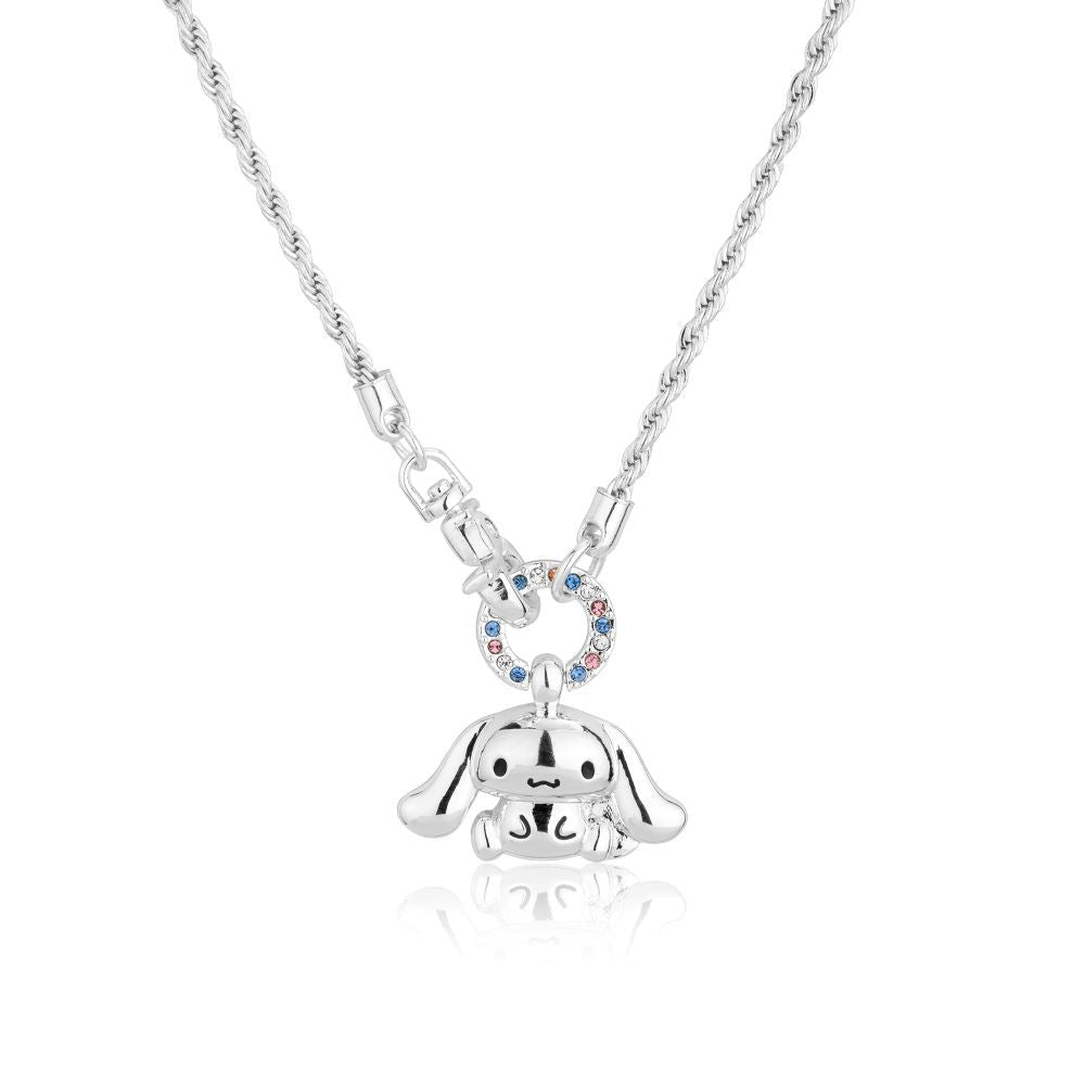 Sanrio Cinnamoroll Necklace White Gold Plated