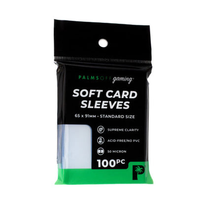 Palms Off Soft Card Sleeves - Standard Size - 100pc