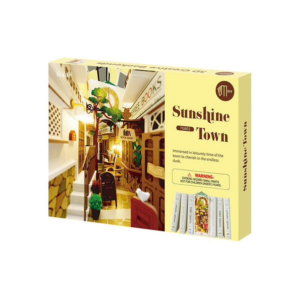 Robotime Diy Book Nook Kit Sunshine Town