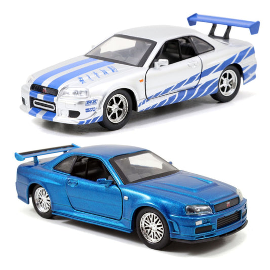 Fast & Furious - Brian's Nissan Skyline GT-R Twin Pack 1:32 Scale