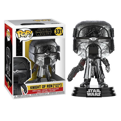 Star Wars - Knight of Ren Blaster Episode IX Rise of Skywalker Hematite Chrome Pop! Vinyl