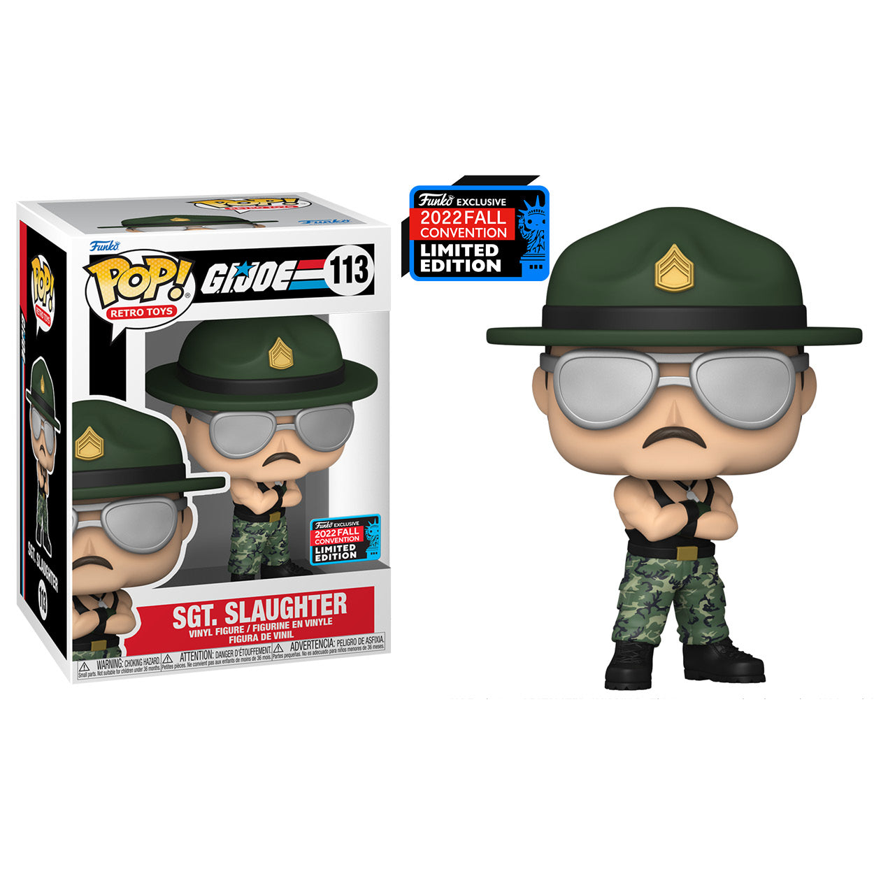 NYCC 2022 - G.I. Joe - Sergeant Slaughter US Exclusive Pop! Vinyl