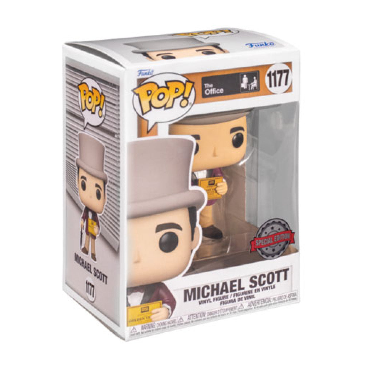 The Office - Michael with Golden Ticket US Exclusive Pop! Vinyl