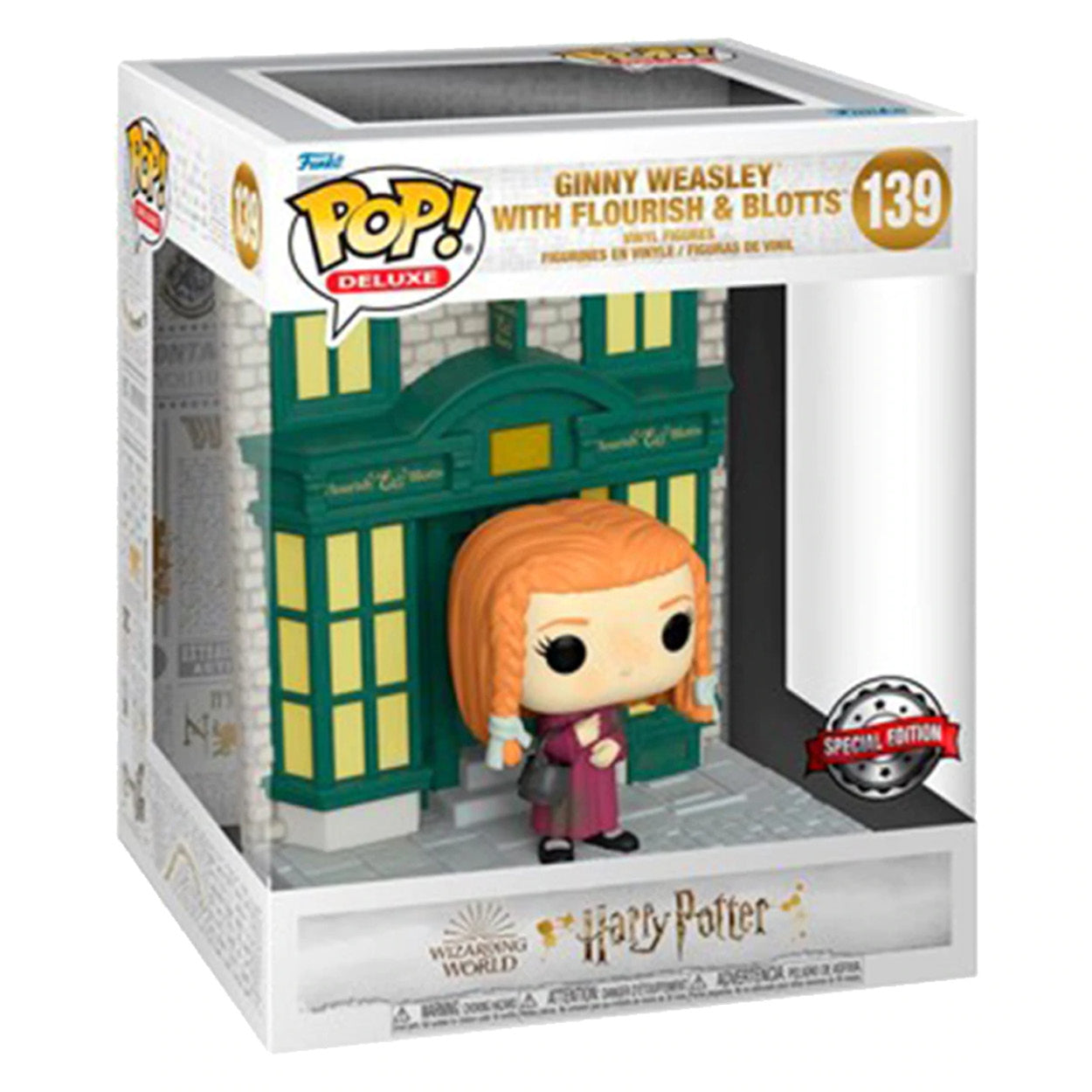 Harry Potter - Ginny at Flourish & Blotts Diagon Alley US Exclusive Pop! Deluxe