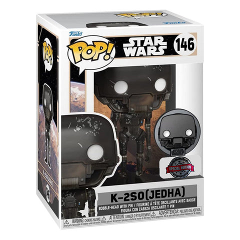 Image of Star Wars: Across the Galaxy - K-2SO US Exclusive Pop! Vinyl with Pin