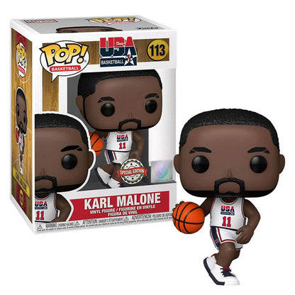 NBA: Legends - Karl Malone 92 Team USA White US Exclusive Pop! Vinyl