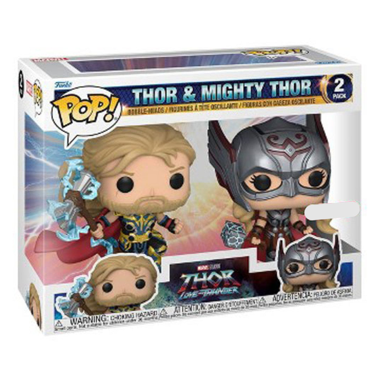 Thor 4: Love and Thunder - Thor & Mighty Thor US Exclusive Pop! 2-Pack