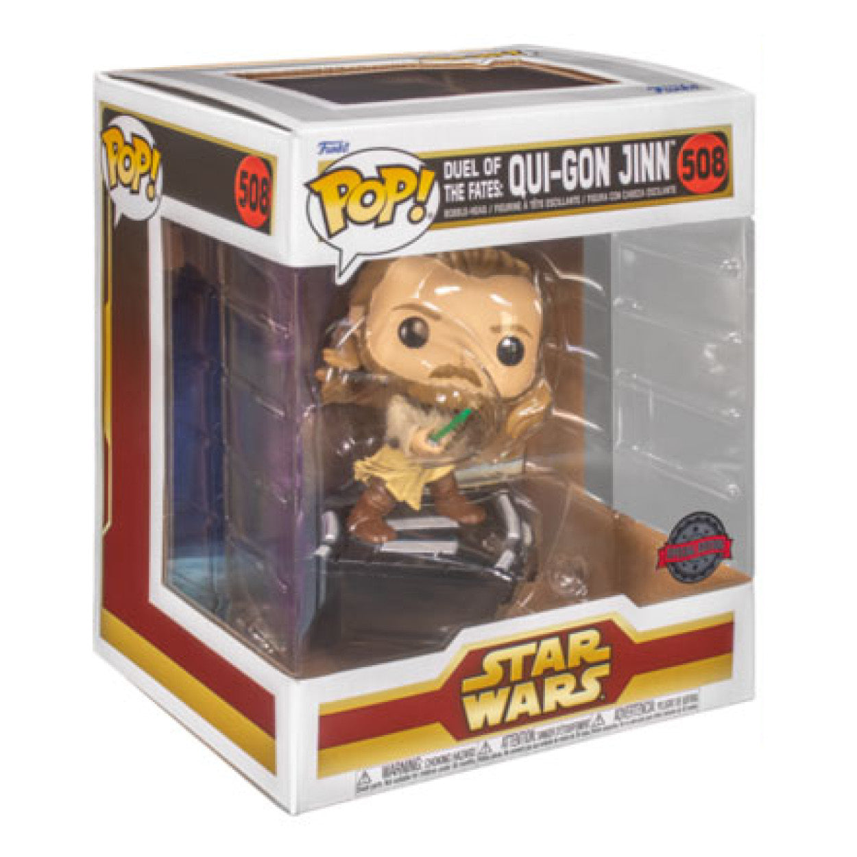 Star Wars - Duel of the Fates: Qui-Gon Jin US Exclusive Pop! Deluxe