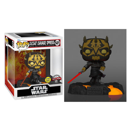 Star Wars - Red Saber Series: Savage Opress Glow US Exclusive Pop! Deluxe