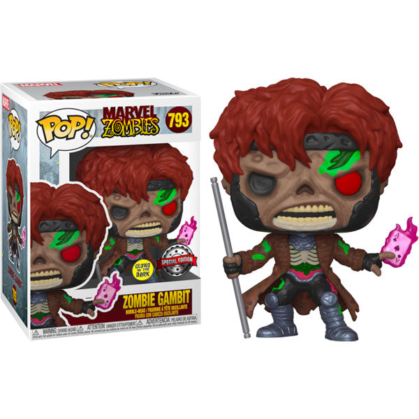 Marvel Zombies - Gambit Glow US Exclusive Pop! Vinyl