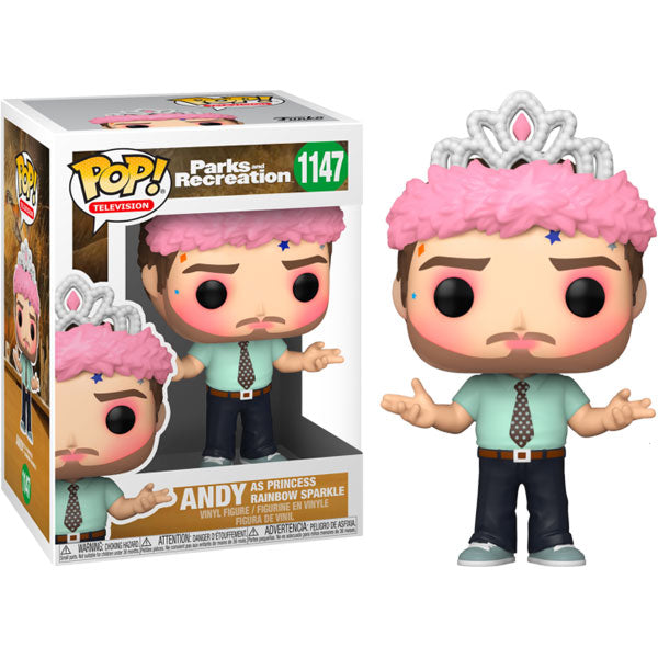 Parks and Recreation - Andy Princess Rainbow Sparkle Pop! Vinyl